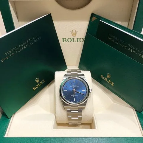 Rolex Oyster Perpetual 39 114300 39mm Steel Blue