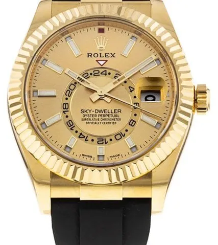 Rolex Sky-Dweller 326238 42mm Yellow gold Champagne