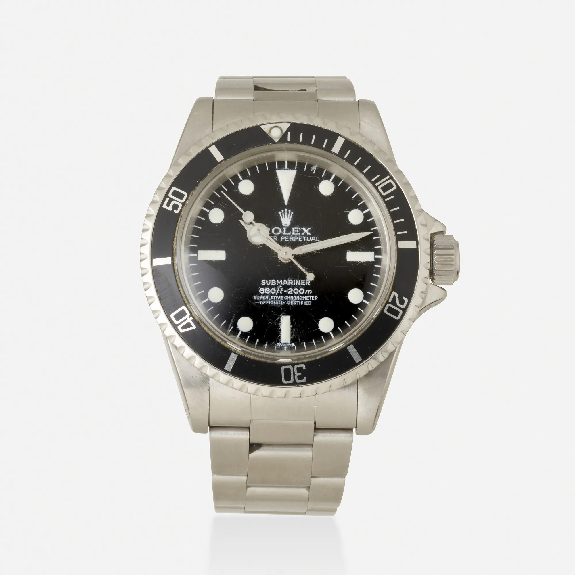 Rolex Submariner 5512 39.5mm Stainless steel Black