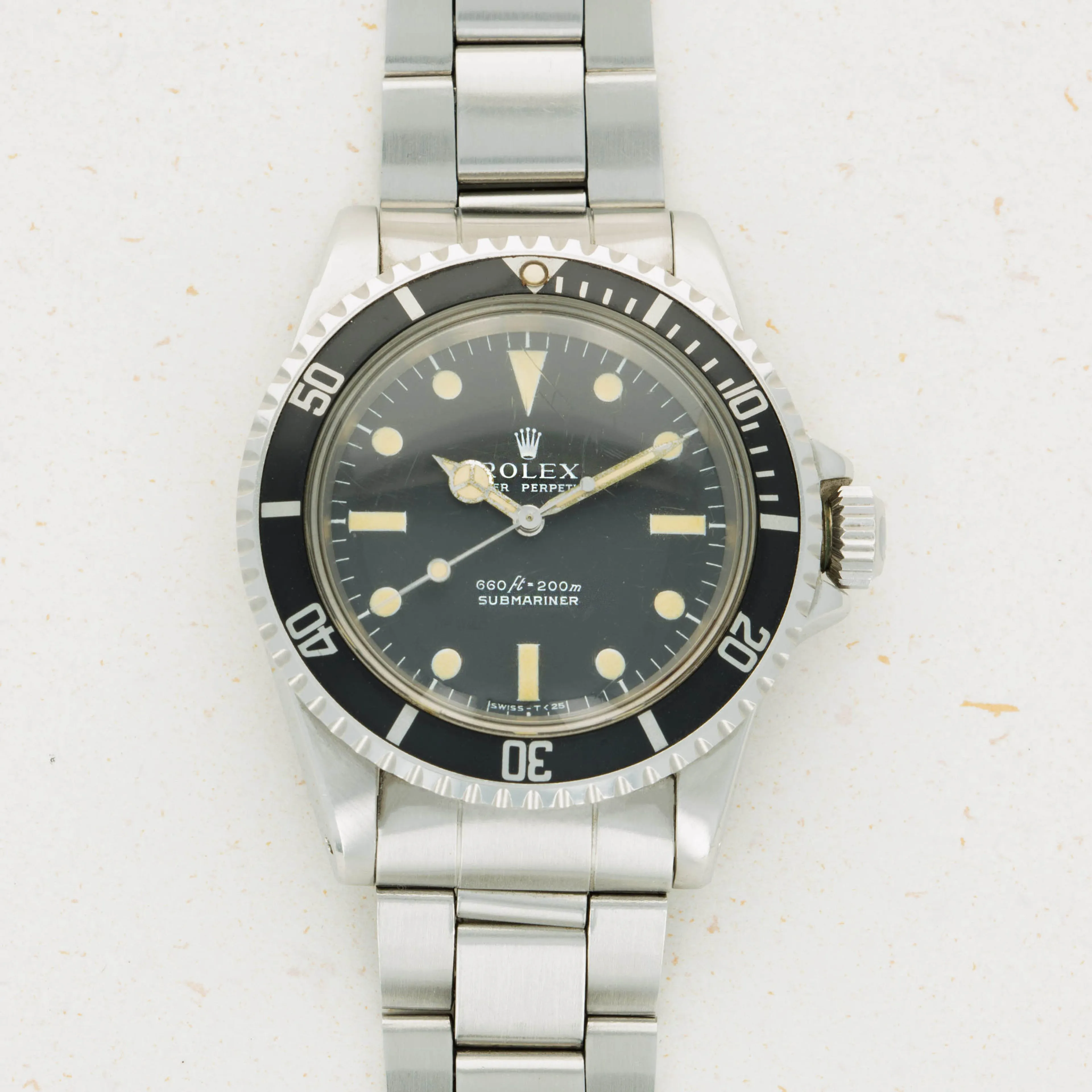 Rolex Submariner 5513 40mm Stainless steel Black