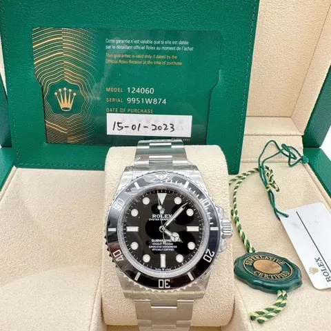 Rolex Submariner 124060 41mm Stainless steel Black