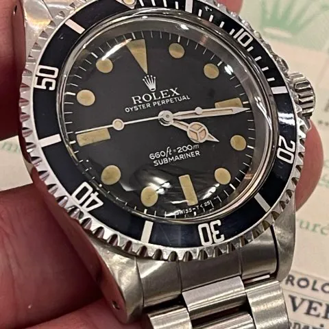 Rolex Submariner 5513 40mm Steel Black