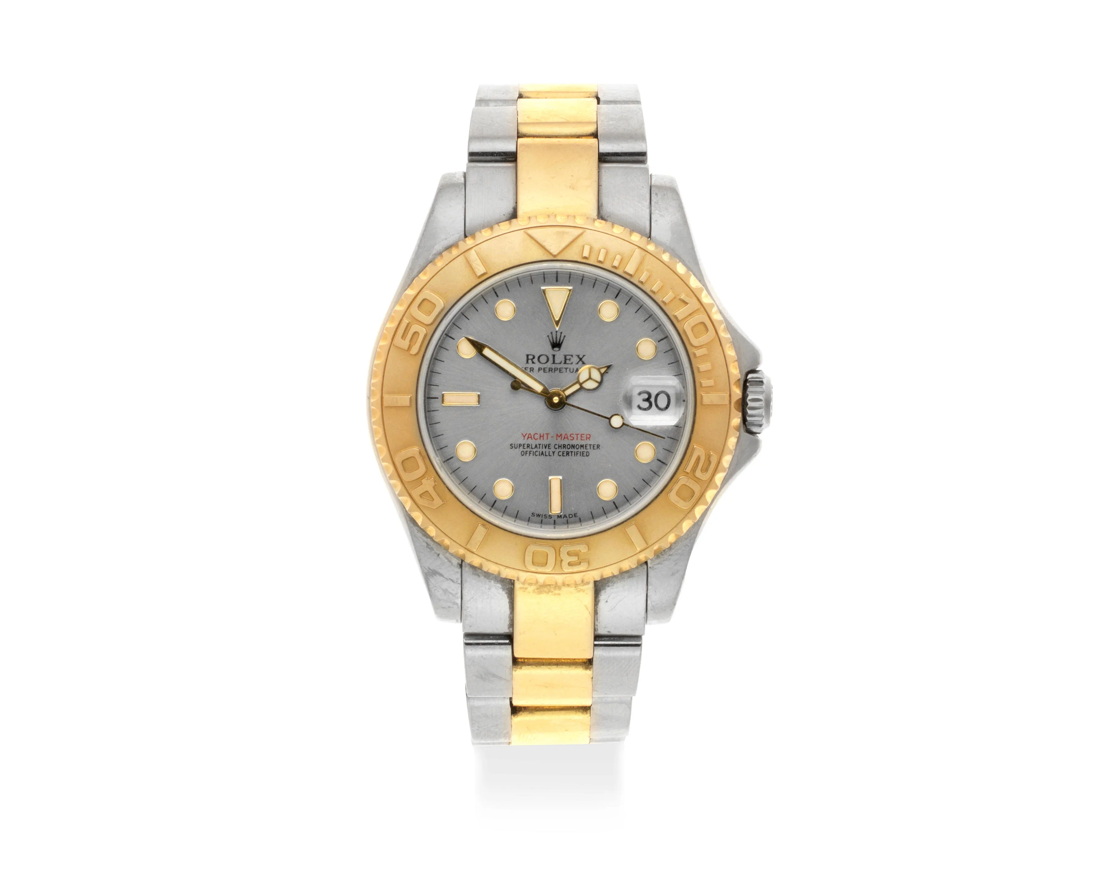 Rolex Yacht-Master 168623 35mm Yellow gold and Stainless steel Silver