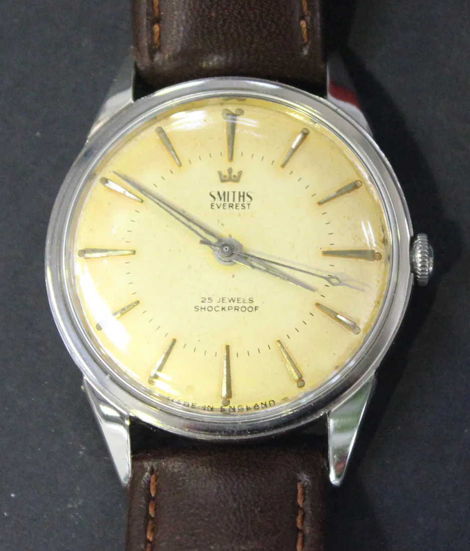 Smiths 35mm Stainless steel Gilt dial