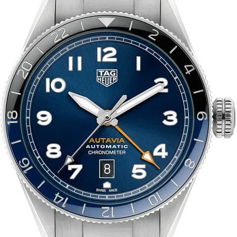 TAG Heuer Autavia 42mm Stainless steel Blue