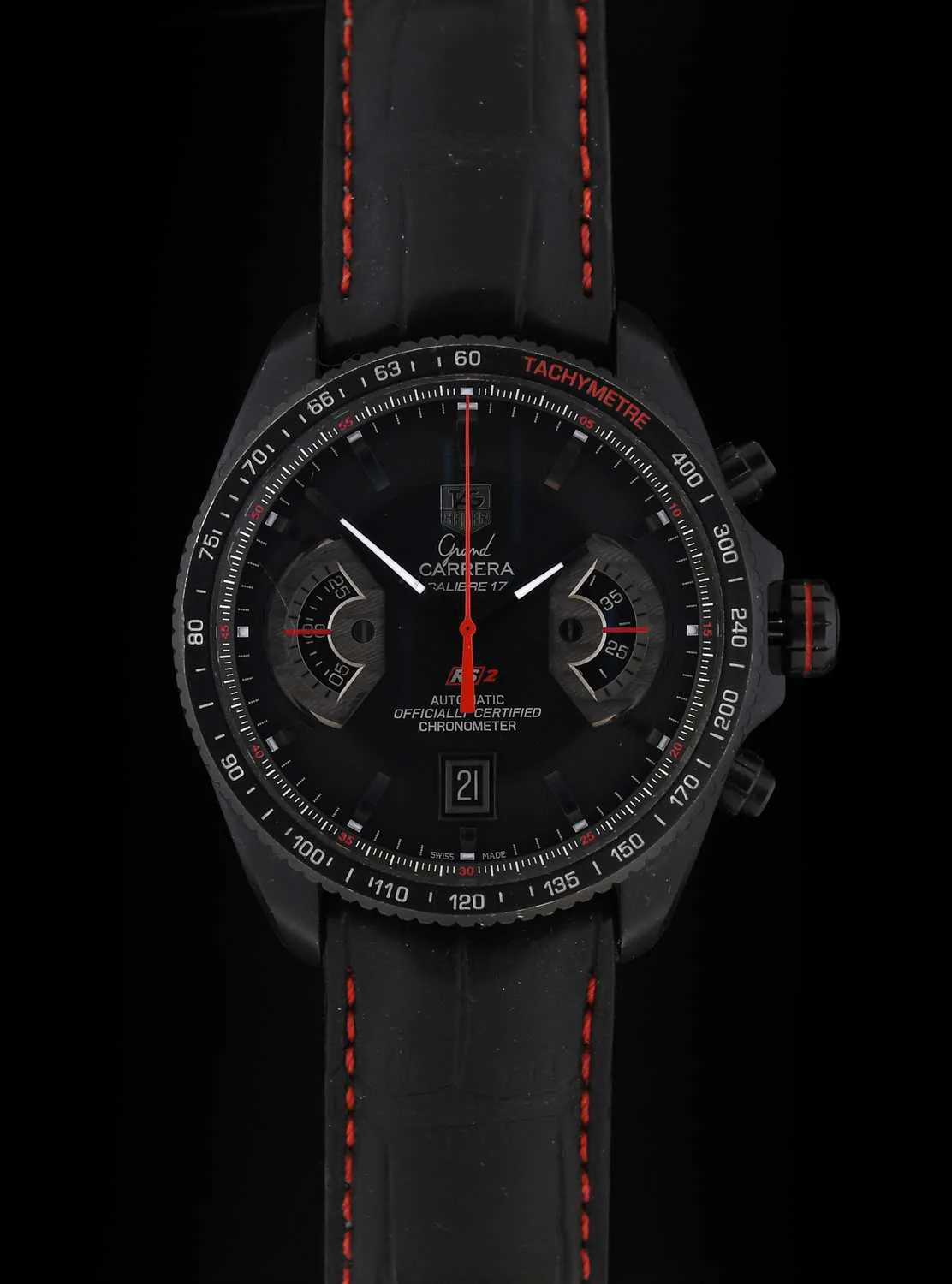 TAG Heuer Grand Carrera CAV518B 43mm Titanium Black