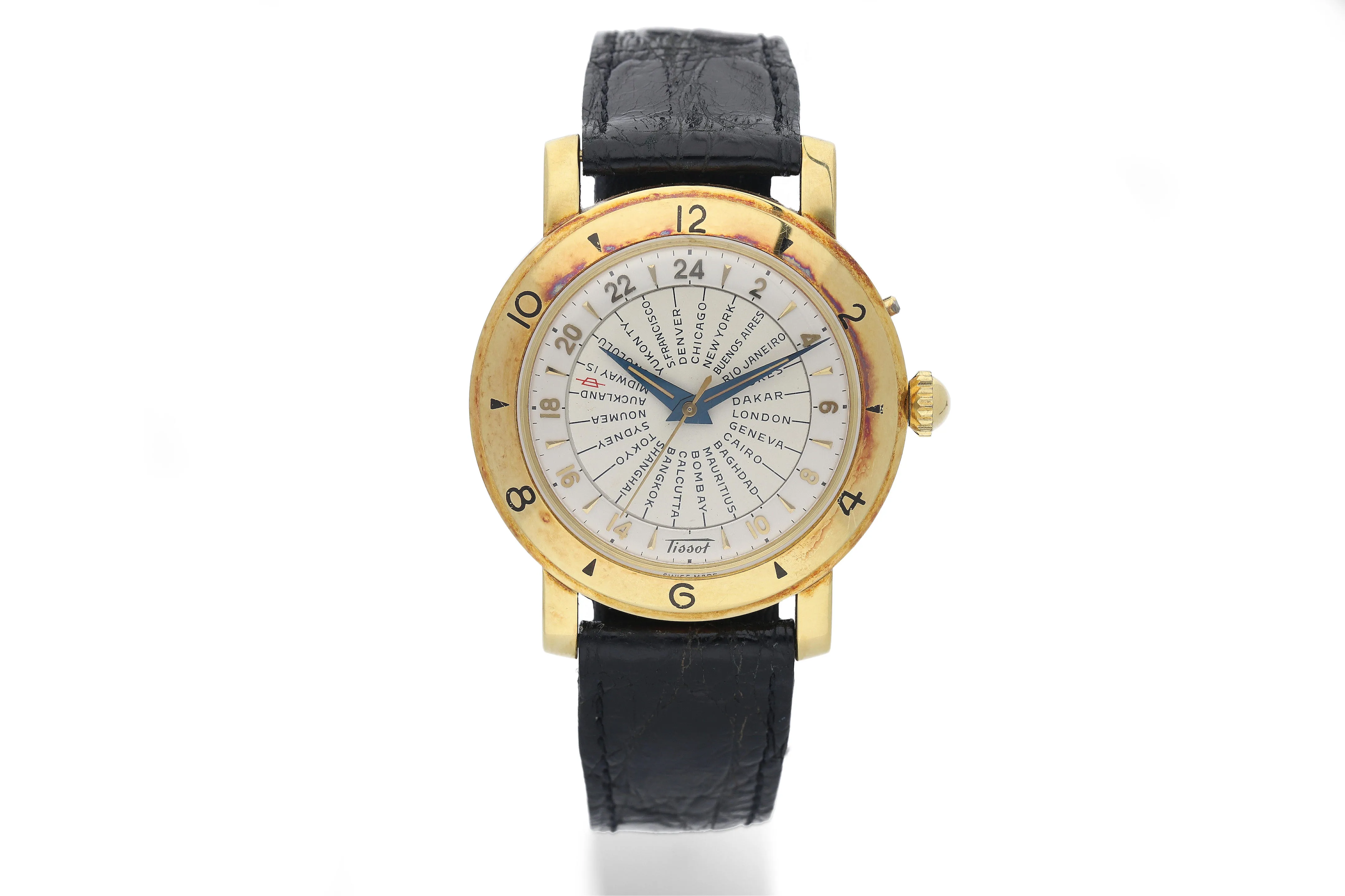 Tissot Navigator OR4001 37mm Yellow gold Silver