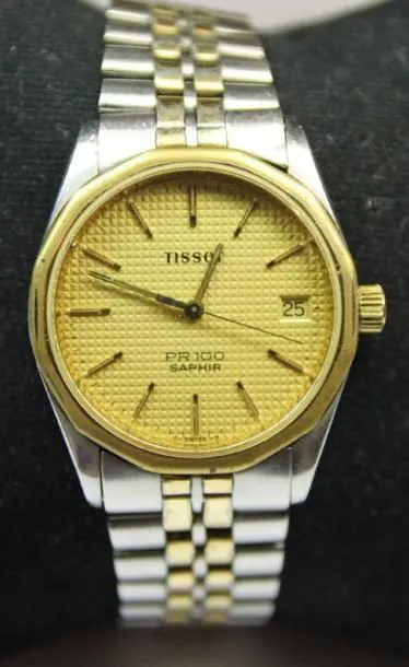 Tissot PR 100 38mm Yellow gold and Stainless steel Champagne