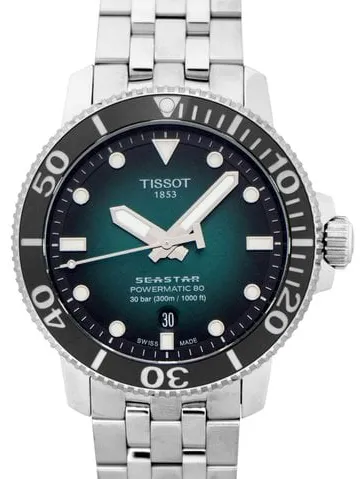 Tissot Seastar T1204071109101 43mm Stainless steel Black