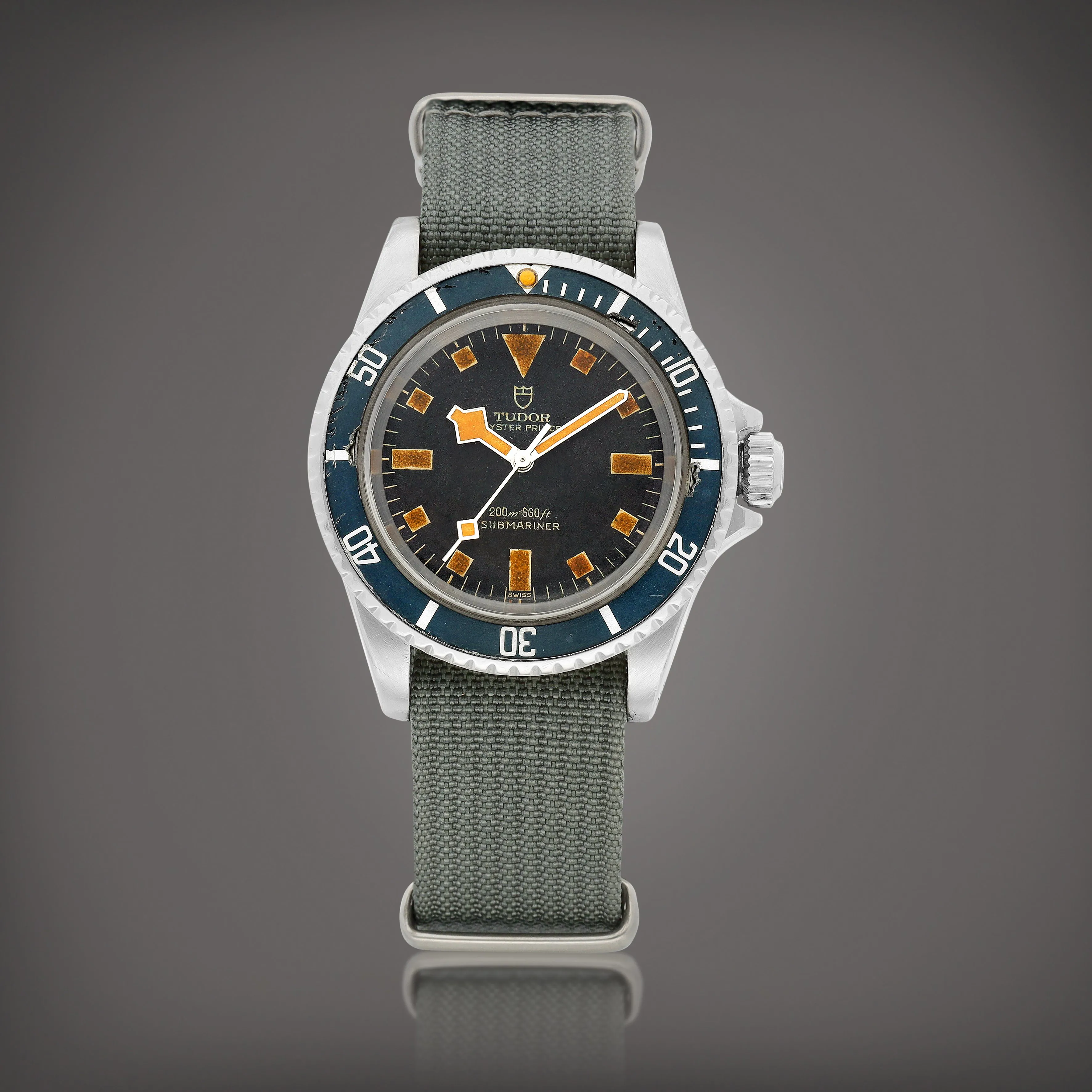 Tudor Submariner 7016 40mm Stainless steel Black