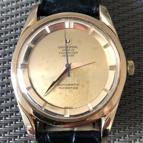 Universal Genève Polerouter 10357 1 34mm Rose gold Champagne