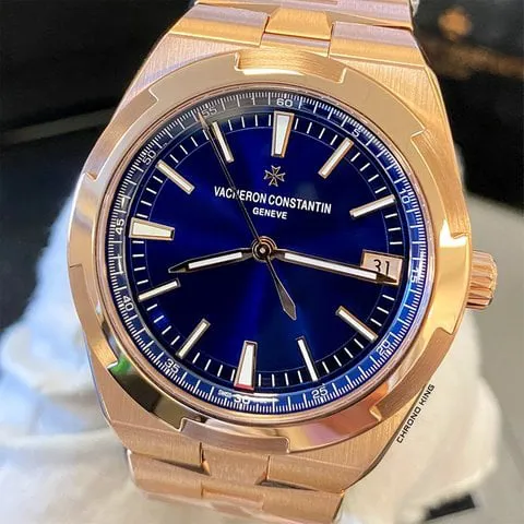 Vacheron Constantin Overseas 4500V/110R-B705 41mm Rose gold Blue