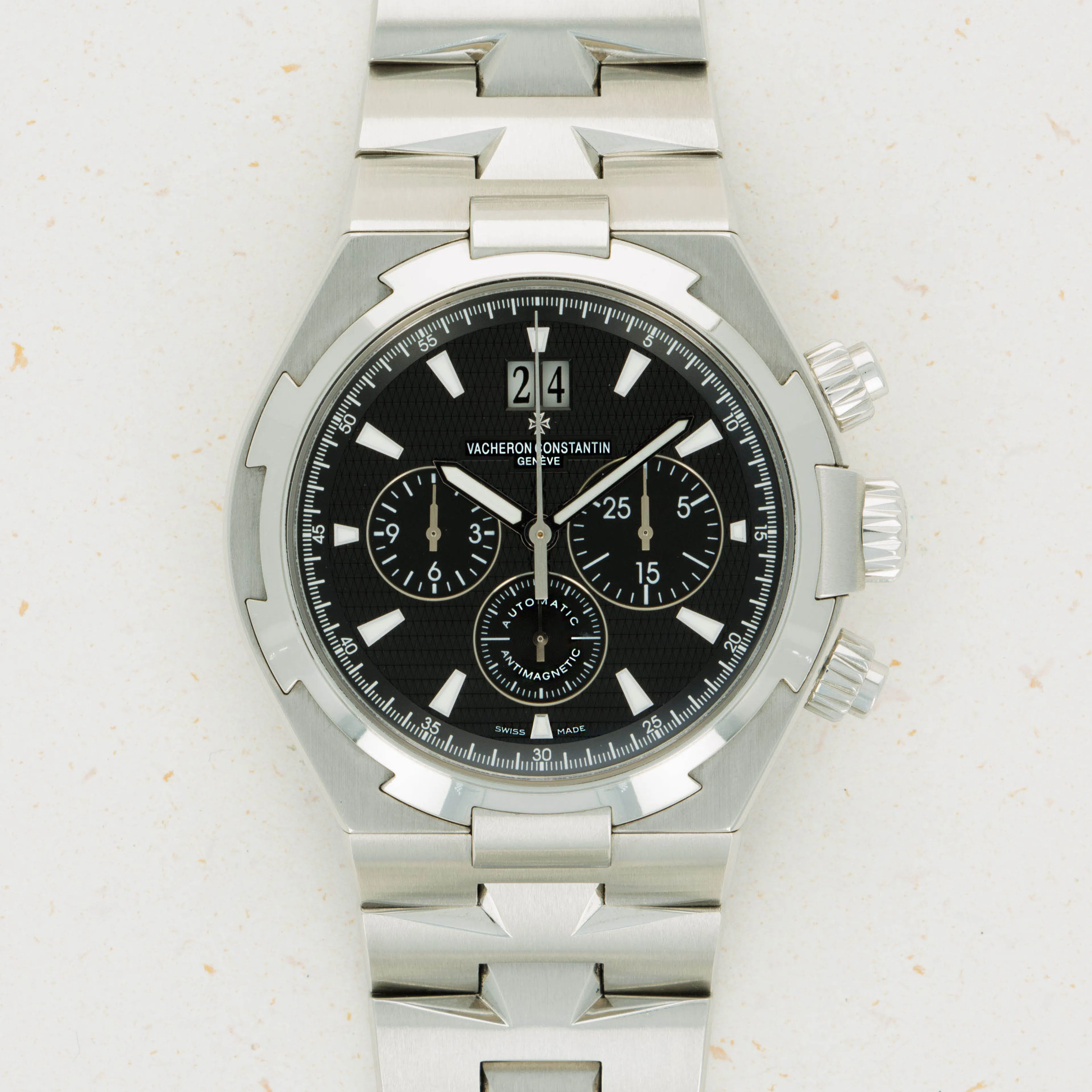 Vacheron Constantin Overseas Chronograph 49150 42mm Stainless steel Black