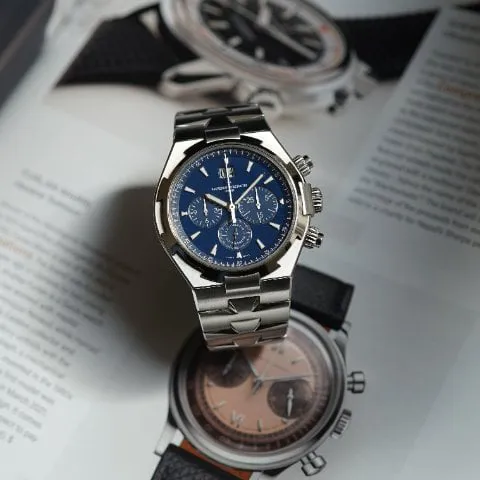 Vacheron Constantin Overseas Chronograph 49150/000A-9745 42mm Tantalum Blue