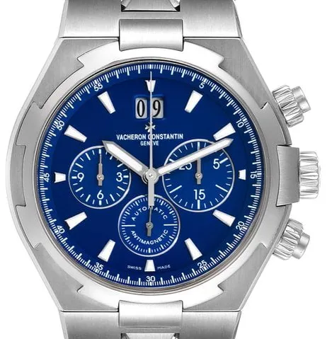 Vacheron Constantin Overseas Chronograph 49150/000A-9745 42.5mm Stainless steel Blue