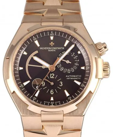 Vacheron Constantin Overseas Dual Time 47450/B01R-9229 42mm Rose gold Brown