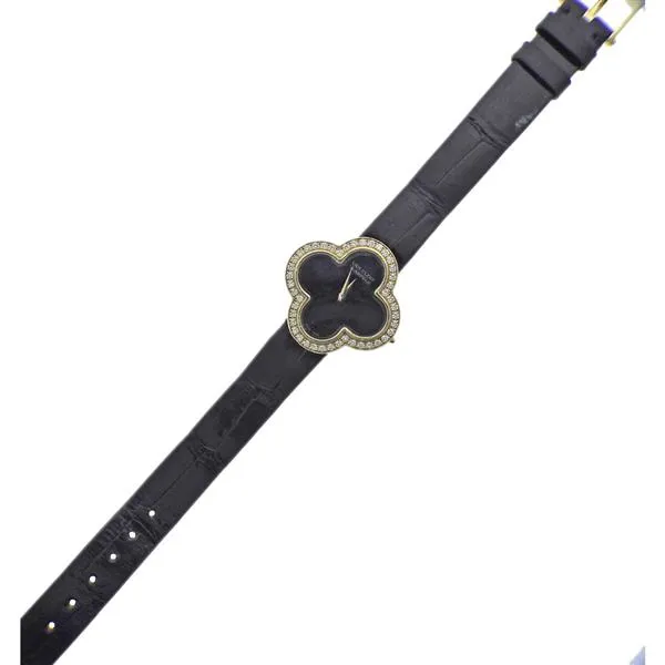 Van Cleef & Arpels Alhambra HH88358 30mm Yellow gold Black