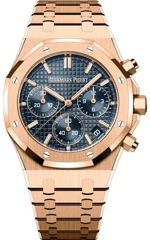 Audemars Piguet Royal Oak 26240OR.OO.1320OR.01 41mm Rose gold Blue