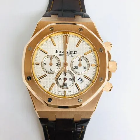 Audemars Piguet Royal Oak 26320OR.OO.D088CR.01 41mm Rose gold Silver