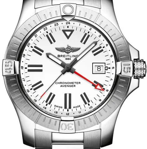 Breitling Avenger A32397101A1A1 43mm Stainless steel White