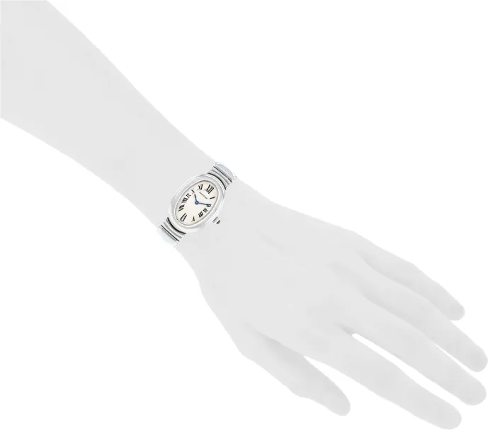 Cartier Baignoire 1955 23mm White gold Cream 1