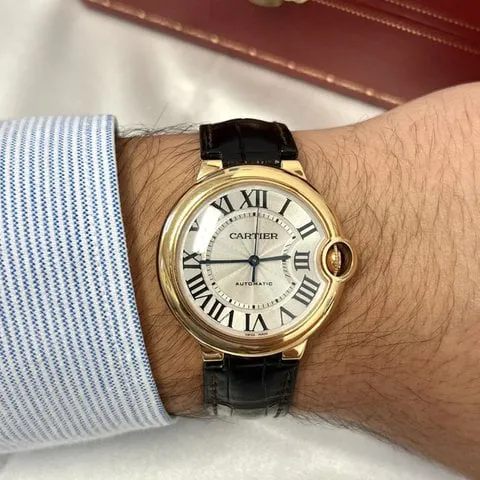 Cartier Ballon Bleu W6900356 36mm Yellow gold Silver