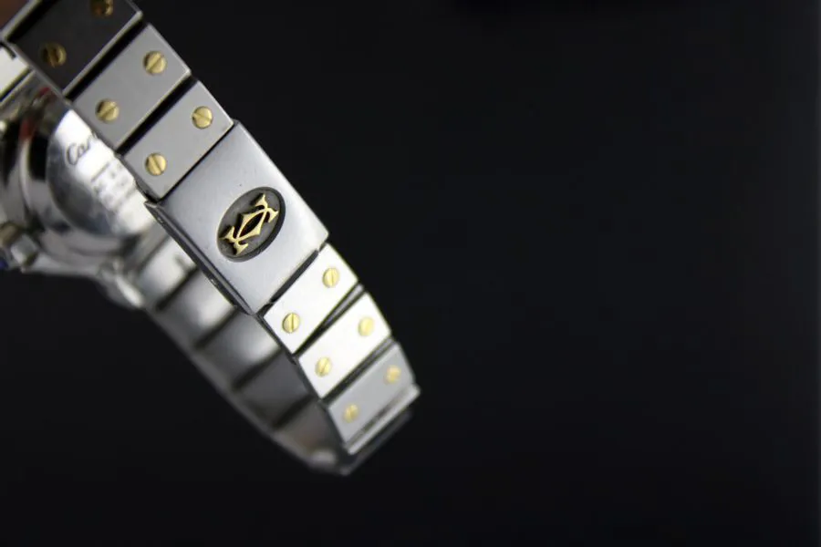 Cartier Santos 0907 24mm Yellow gold and Stainless steel Gray 4