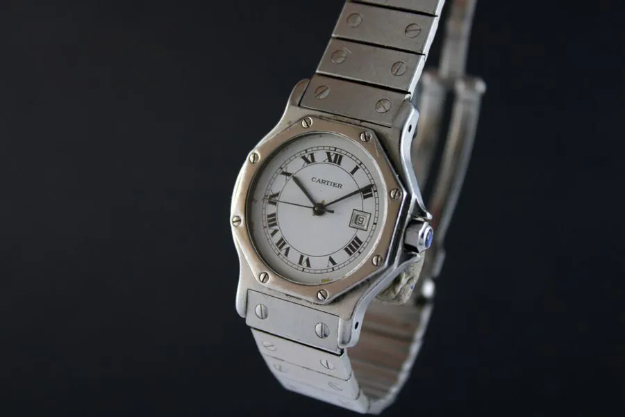 Cartier Santos 2965 29mm Stainless steel White 1