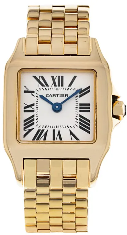 Cartier Santos W25063X9 23mm Yellow gold White