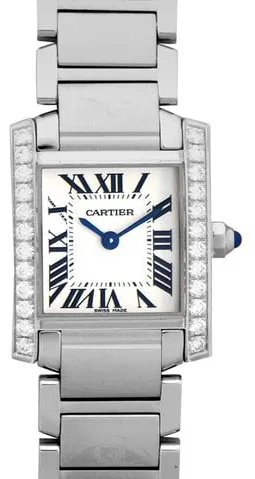 Cartier Tank Française W4TA0008 25mm Stainless steel Silver