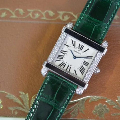 Cartier Tank WE300251 37mm Platinum Silver