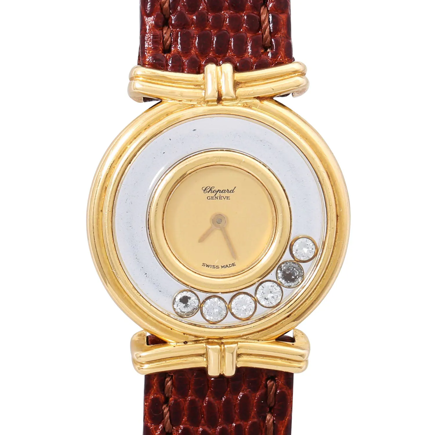 Chopard Happy Diamonds 25mm Yellow gold Transparent