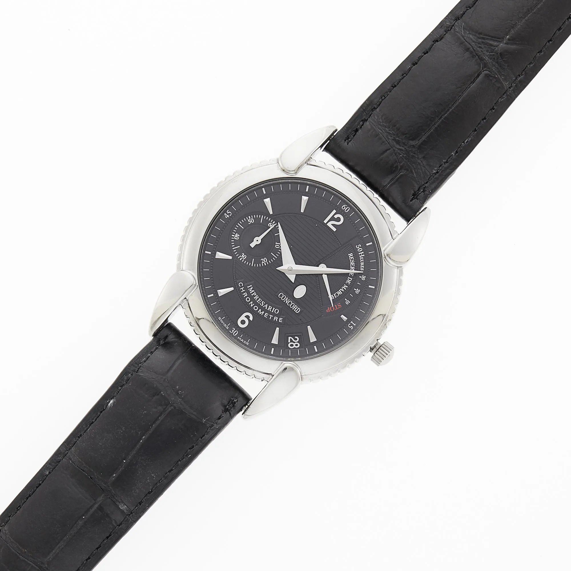 Concord Impresario Power Reserve 35mm Stainless steel Black