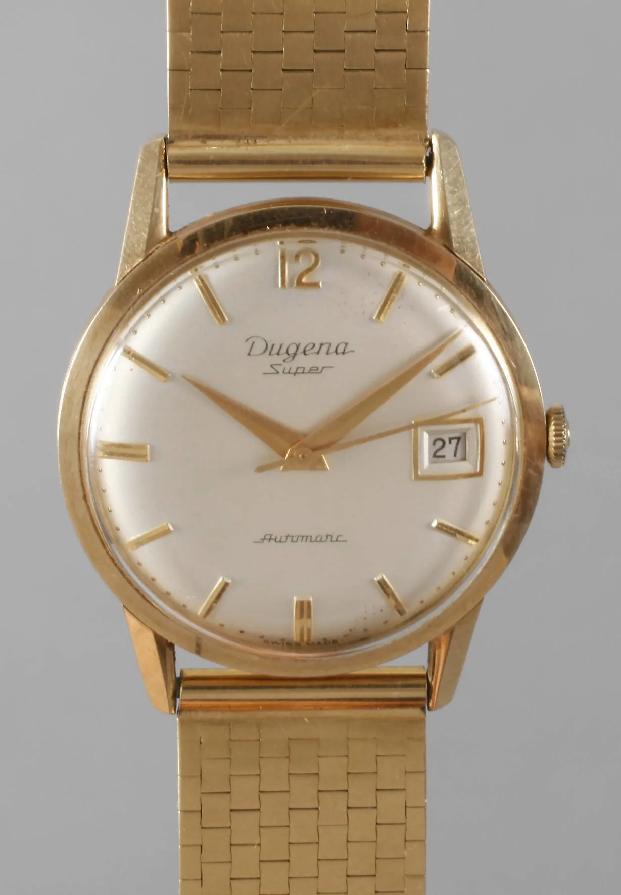 Dugena 34mm Yellow gold Silver