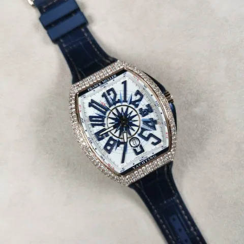 Franck Muller Vanguard V 45 SC DT 45mm Rose gold Blue