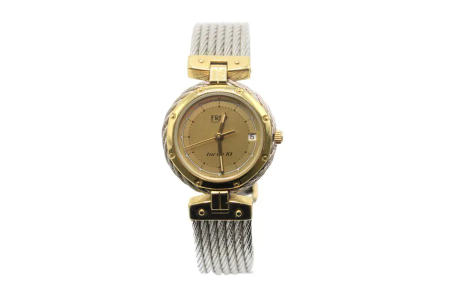 Fred Watches Force 10 25mm Yellow gold and Stainless steel Champagne