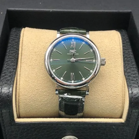 IWC Portofino Automatic IW357405 34mm Stainless steel Green