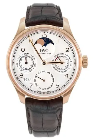 IWC Portugieser IW503302 44mm Yellow gold Silver