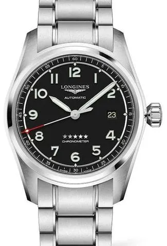 Longines Spirit L3.810.4.53.6 40mm Stainless steel Black