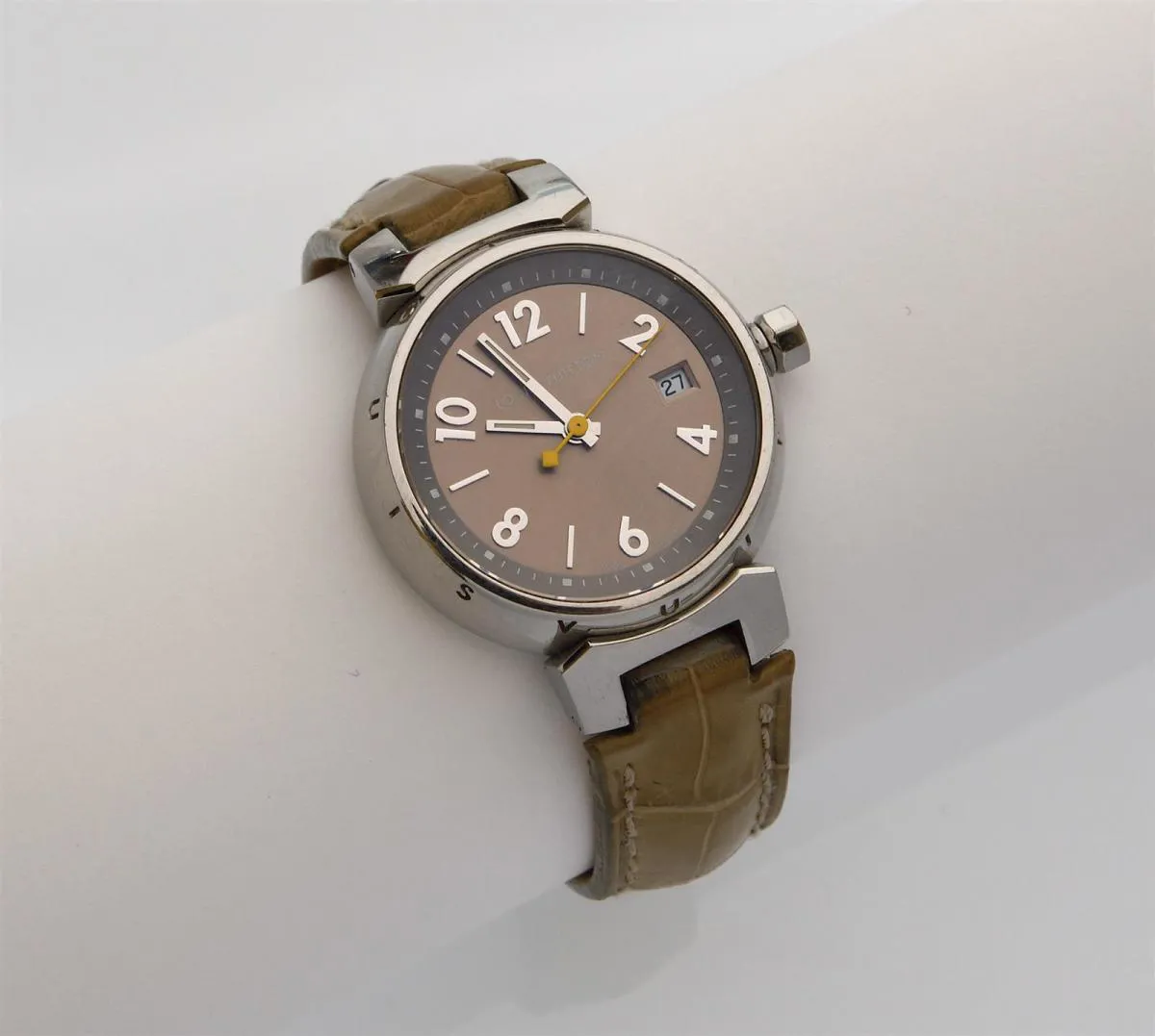 Louis Vuitton Tambour Q1212 25mm Stainless steel Bronze