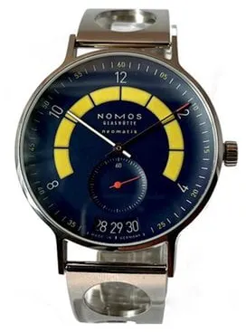 NOMOS Autobahn 1301.S2 41mm Stainless steel Blue