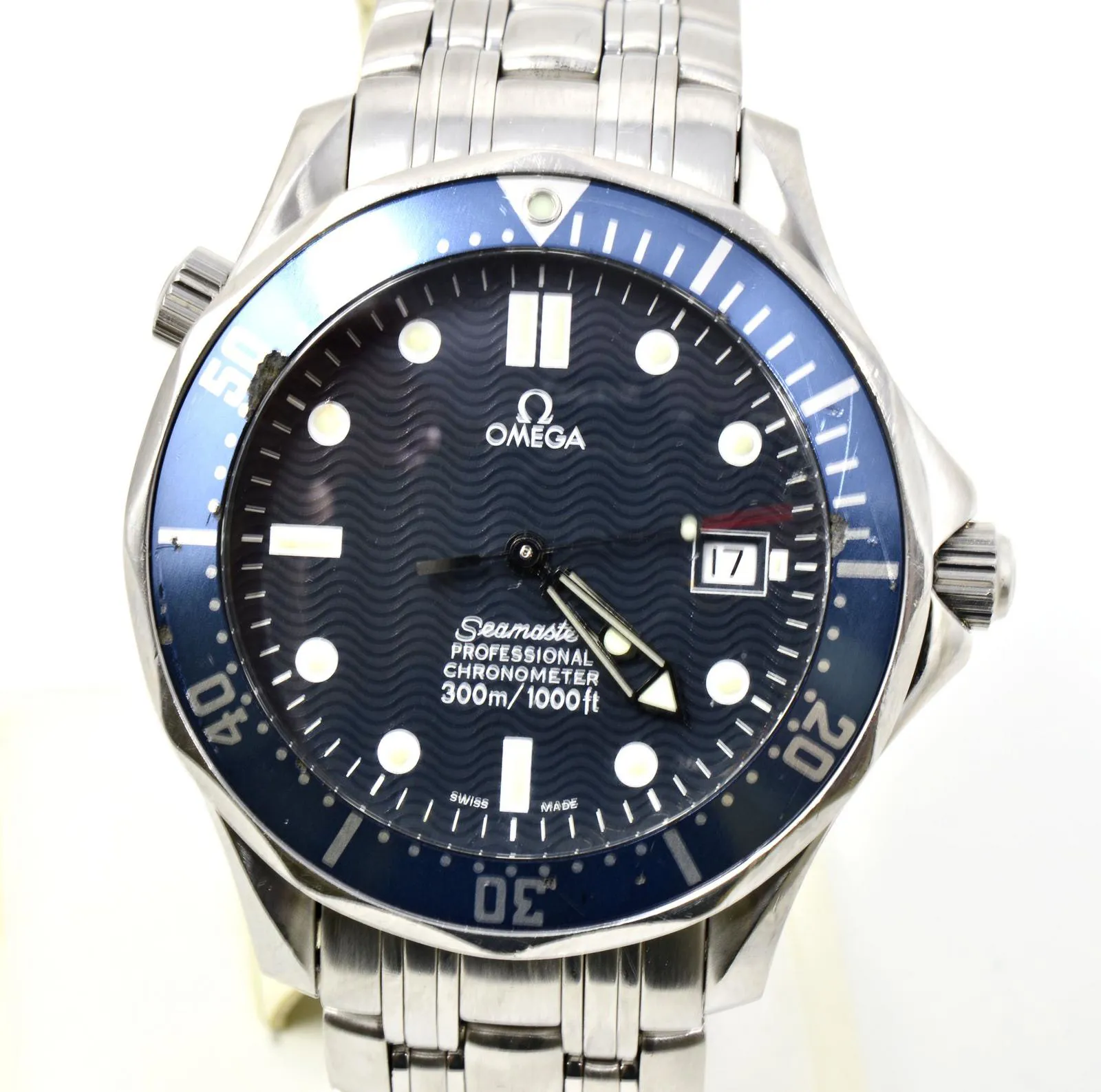 Omega Seamaster Diver 300M 25418000 41mm Stainless steel Blue 4