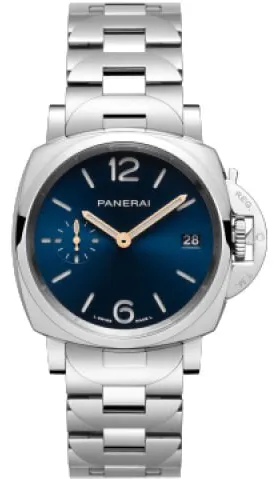 Panerai Luminor Marina PAM 01123 38mm Stainless steel Blue