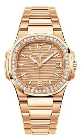 Patek Philippe Nautilus 7010/1R-012 32mm Rose gold Golden