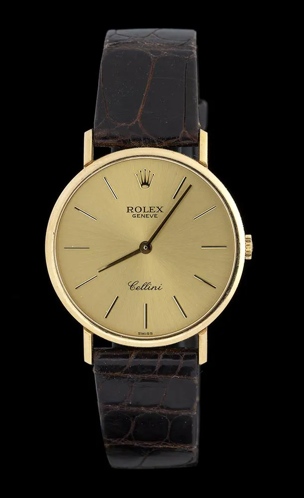 Rolex Cellini 5112 32mm Yellow gold Champagne