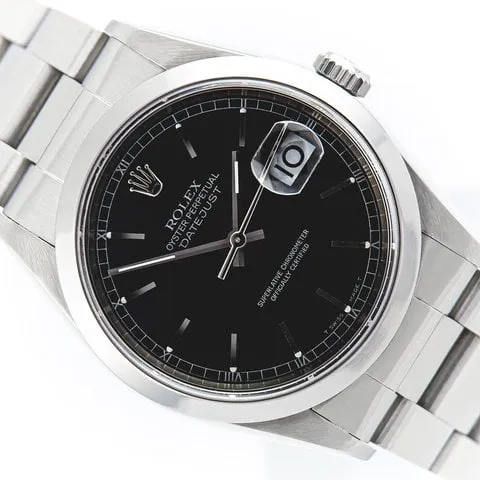 Rolex Datejust 36 16200 36mm Stainless steel Black