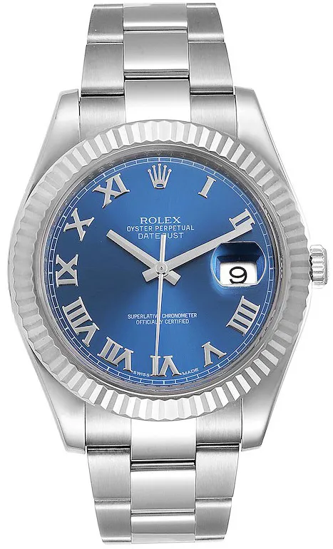 Rolex Datejust II 116334 41mm Stainless steel Blue