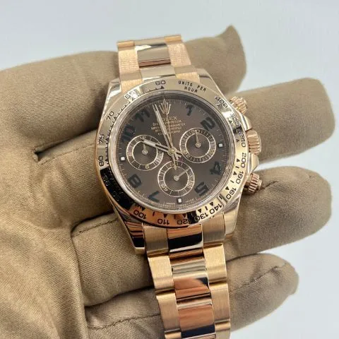 Rolex Daytona 116505 40mm Rose gold Brown