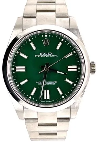 Rolex Oyster Perpetual 41 124300 41mm Stainless steel Green