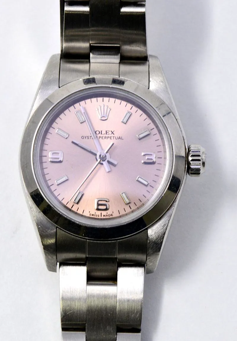 Rolex Oyster Perpetual 76080 24mm Stainless steel Salmon 5